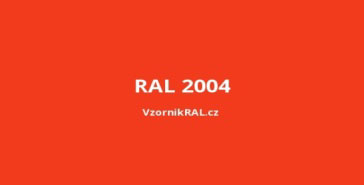 Červená barva RAL 2004