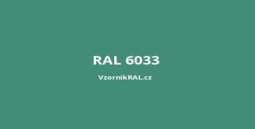 Zelený barva RAL 6033